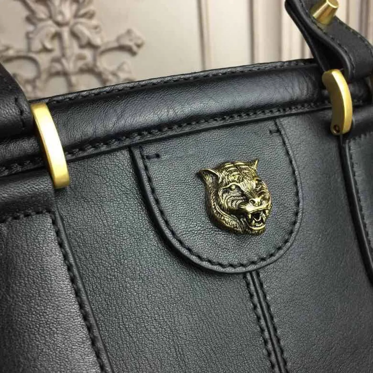 Gucci Re Large Top Handle Bag Black / - Image 7