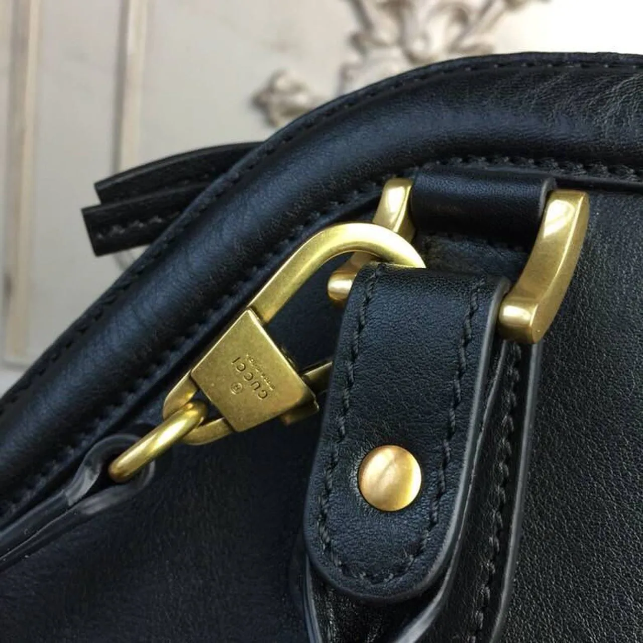 Gucci Re Large Top Handle Bag Black / - Image 5