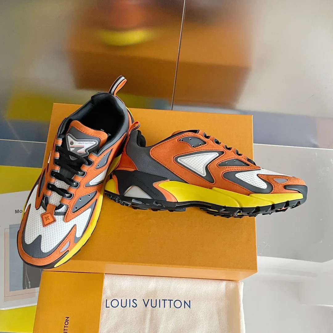 Louis Vuitton Men’s LV Runner Tatic Sneaker Orange - Image 7