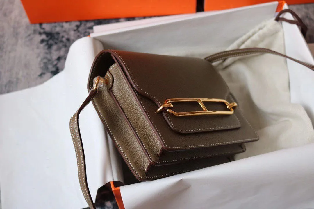 Hermes Evercolor Sac Roulis 23 Grey Galet - Image 6
