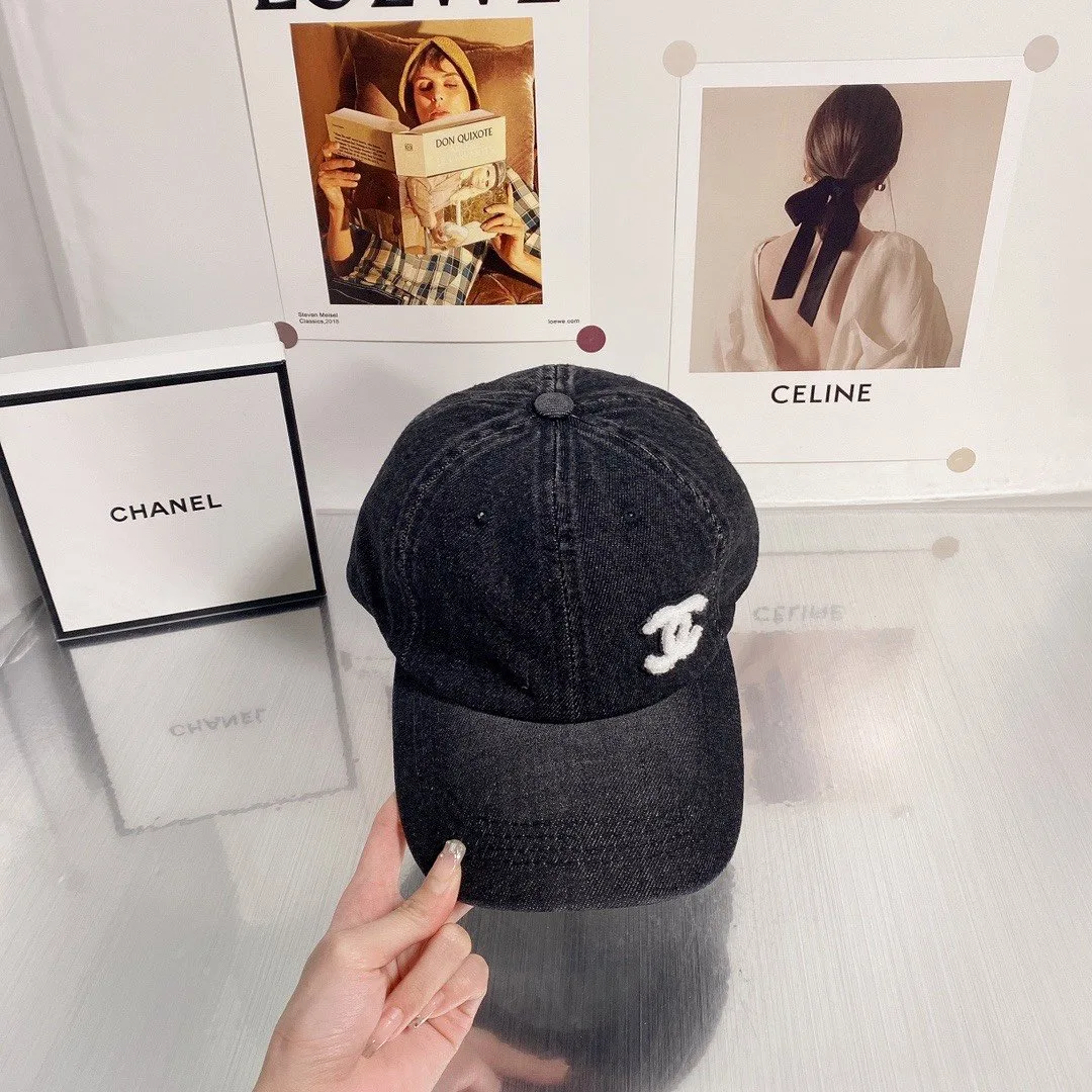 Chanel CC Logo Baseball Cap White - Image 3