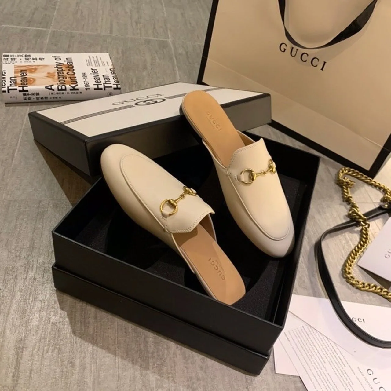 Gucci Women’s Princetown Slipper White GG - Image 3