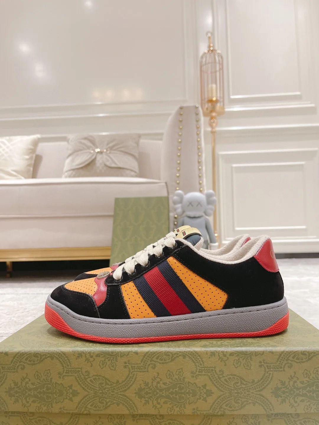 Gucci Lovelight Screener Sneaker Black GG Shoes - Image 7