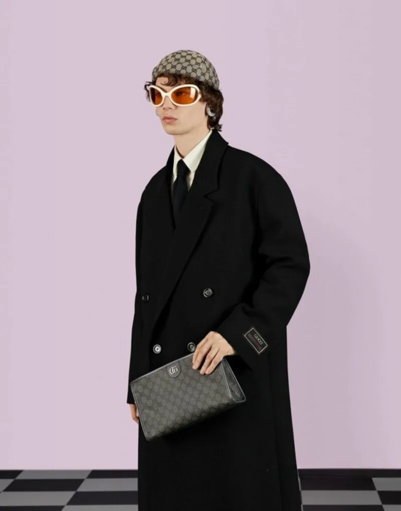 Alternative view of Gucci Ophidia GG Toiletry Case Supreme Canvas Grey /