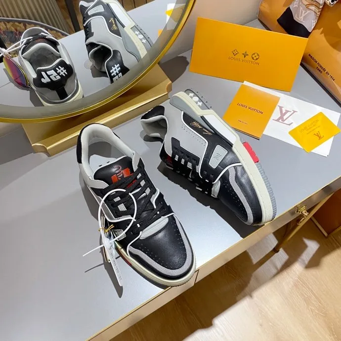 Louis Vuitton Trainer Sneaker Black/Grey Virgil Abloh - Image 8