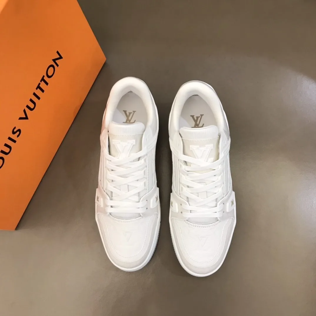 Louis Vuitton Trainer Sneaker Monogram Patent Canvas White Virgil Abloh LV 1A9G53 - Image 6