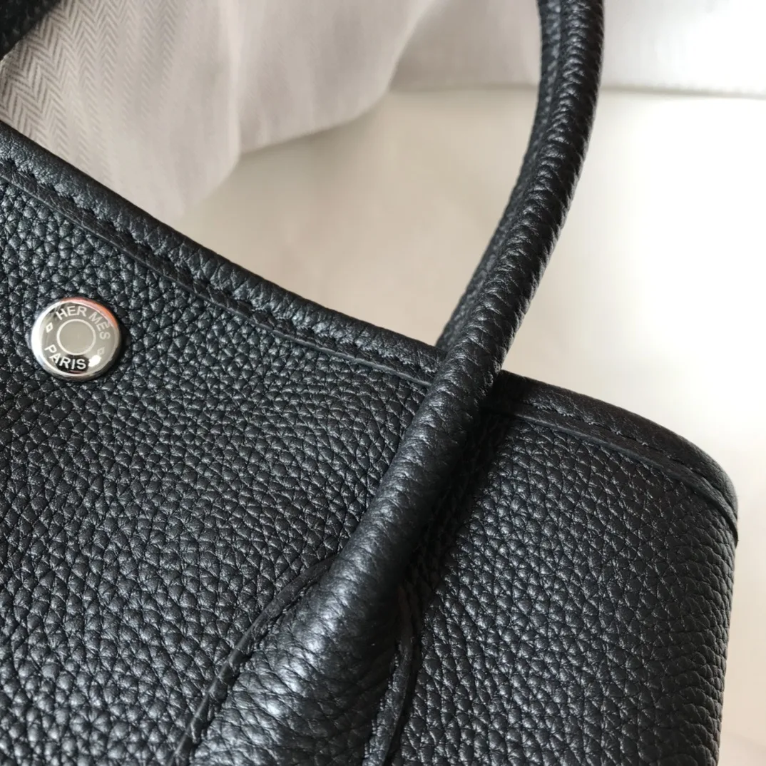 Hermes Garden Party 30 Tote Bag Black - Image 3