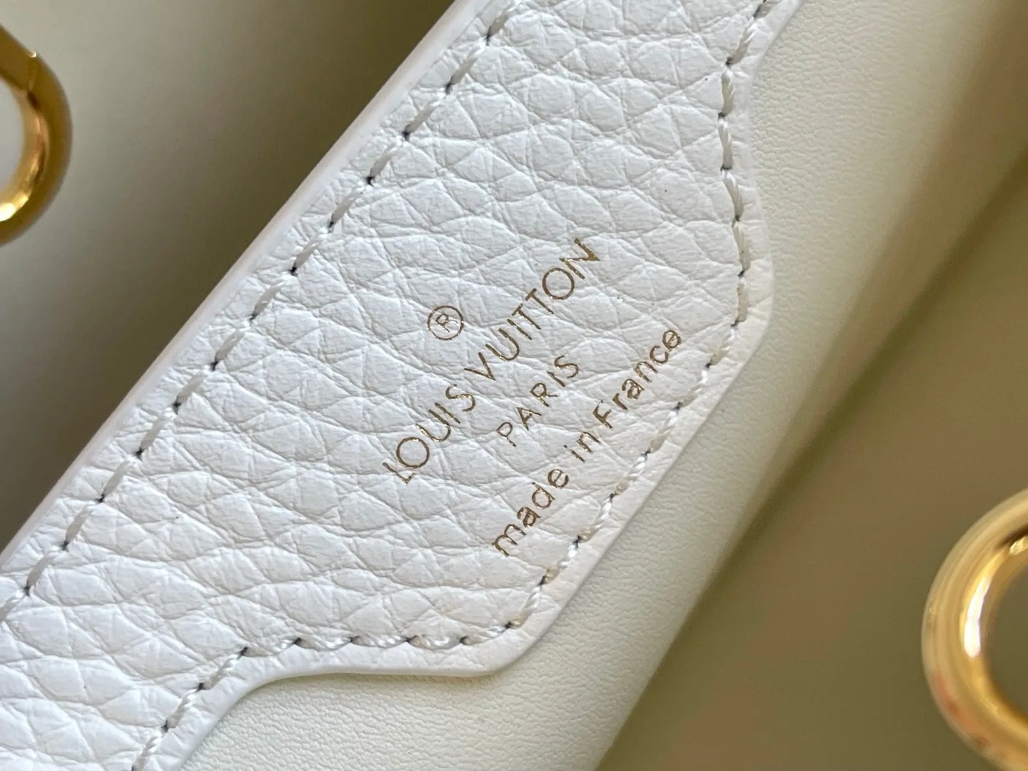 Louis Vuitton Capucines MM Top Handle Bag / White Gold Hardware - Image 10