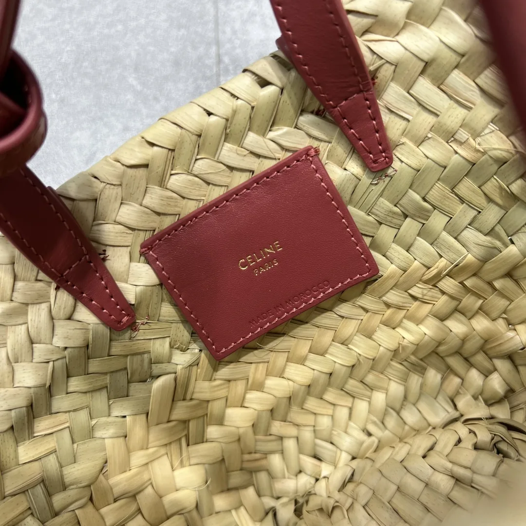 Celine Teen Triomphe Classic Pannier Tote Dark Pink / - Image 4