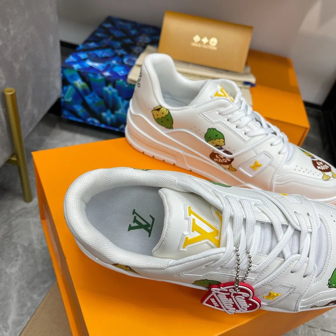 Alternative view of Louis Vuitton Trainer Sneaker White Nigo/Virgil Abloh LV 1A9JC5