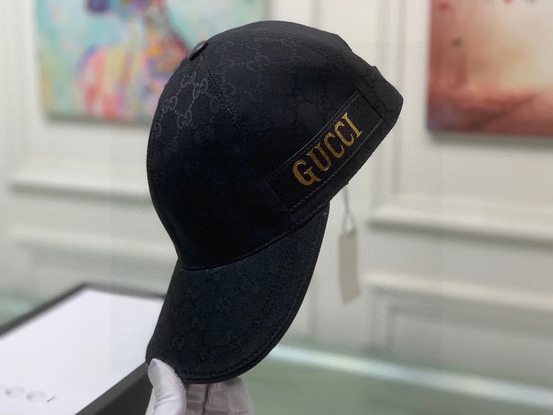 Gucci Baseball Hat Black - Image 6
