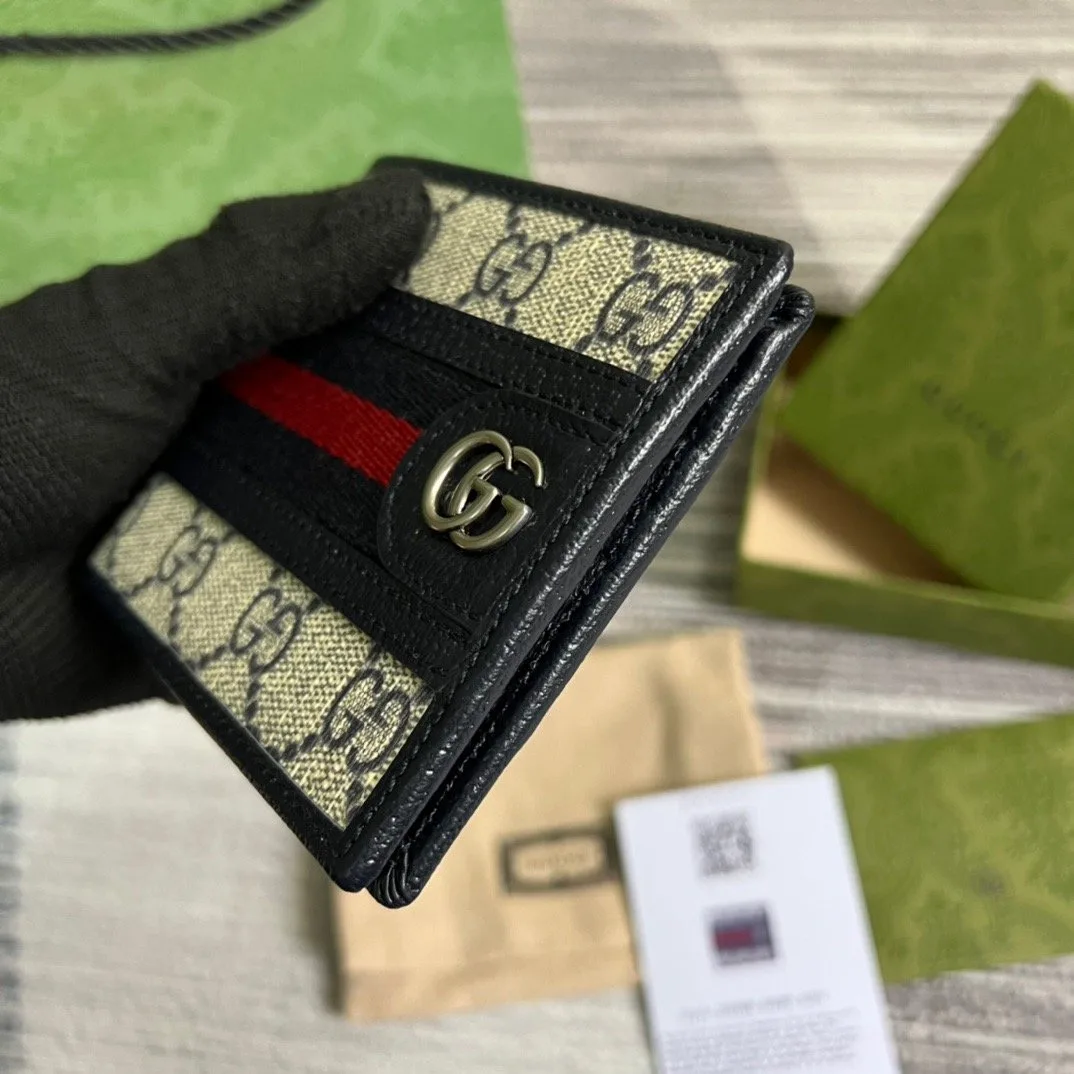 Alternative view of Gucci Ophidia GG Wallet Beige and Blue /