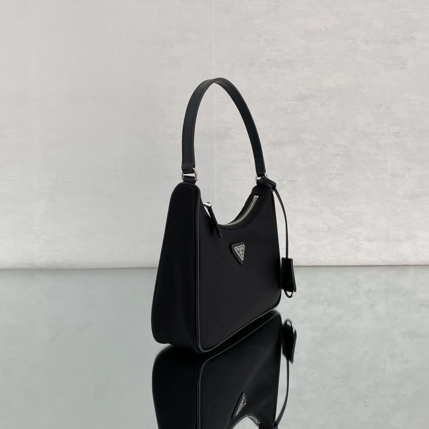 Prada Re- 2005 Re-Nylon Mini Bag Black - Image 4