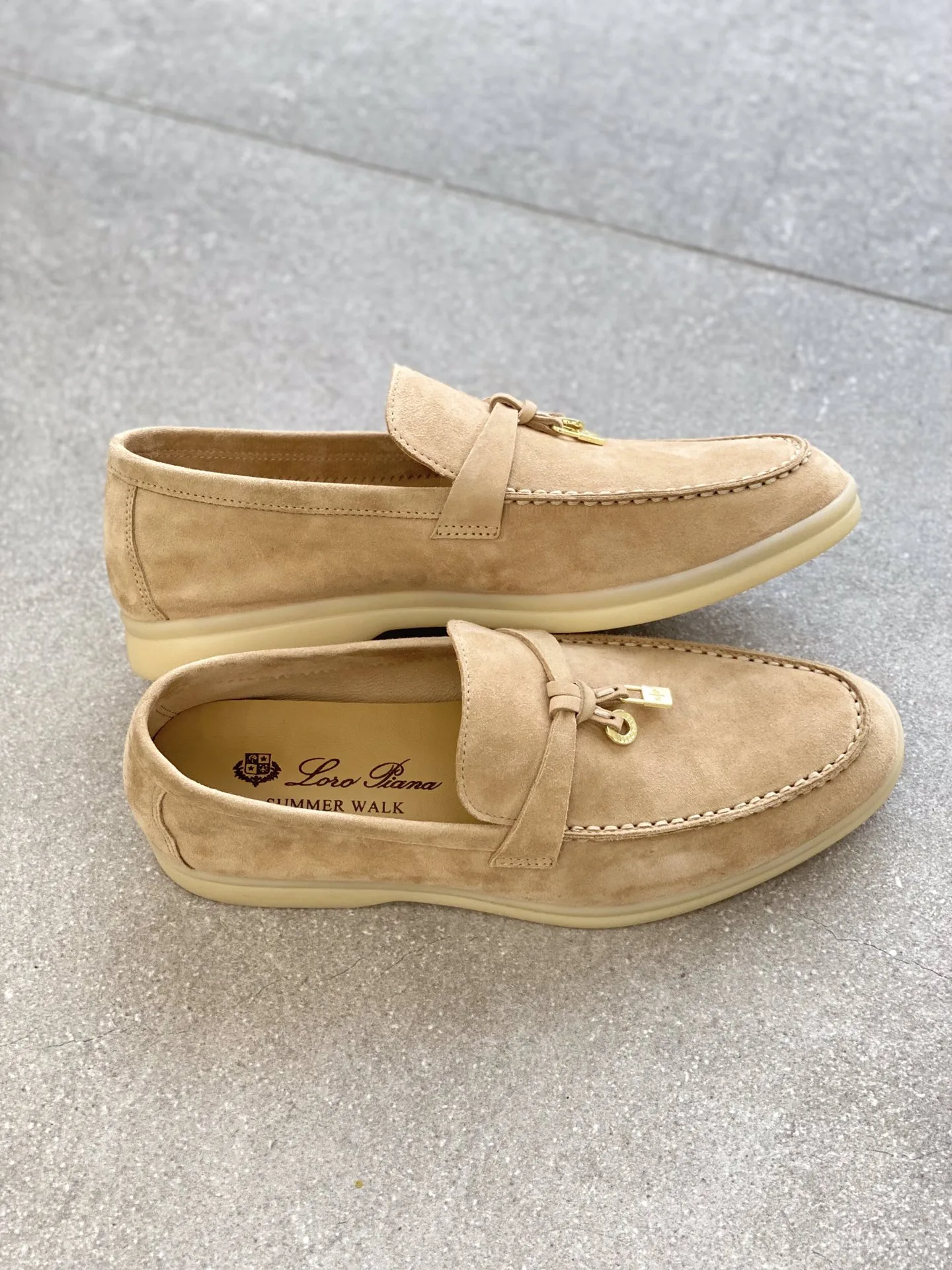 Loro Piana Summer Charms Walk Loafers Sandstone – FAE5444 - Image 7