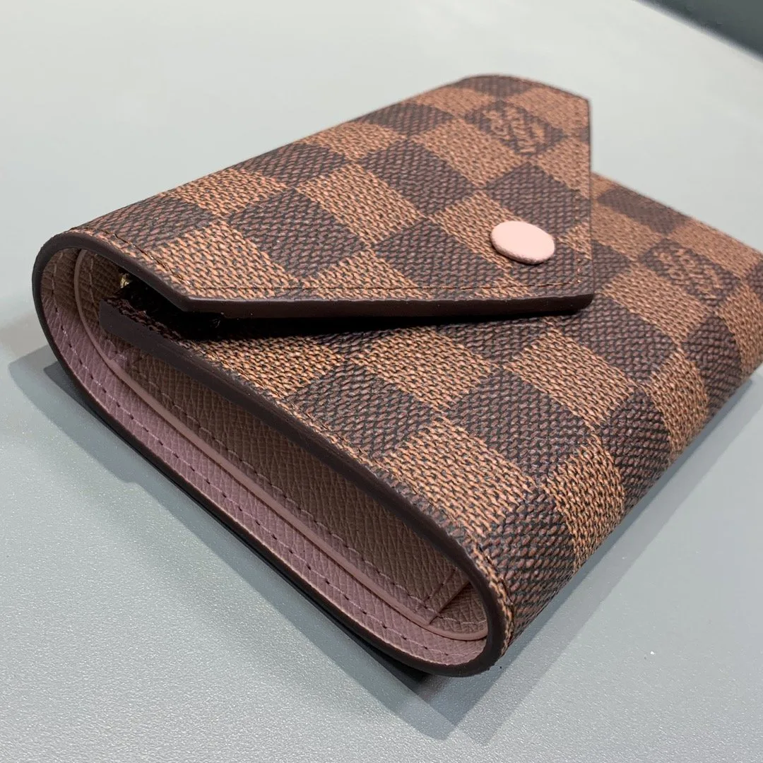 Alternative view of Louis Vuitton Victorine Wallet Damier Ebene Rose Ballerine Pink