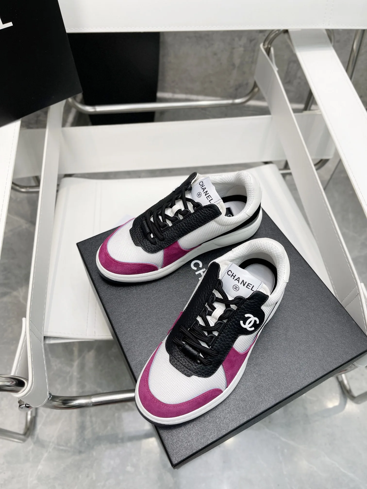 Chanel Sneakers White/Rosy , Shoes - Image 3
