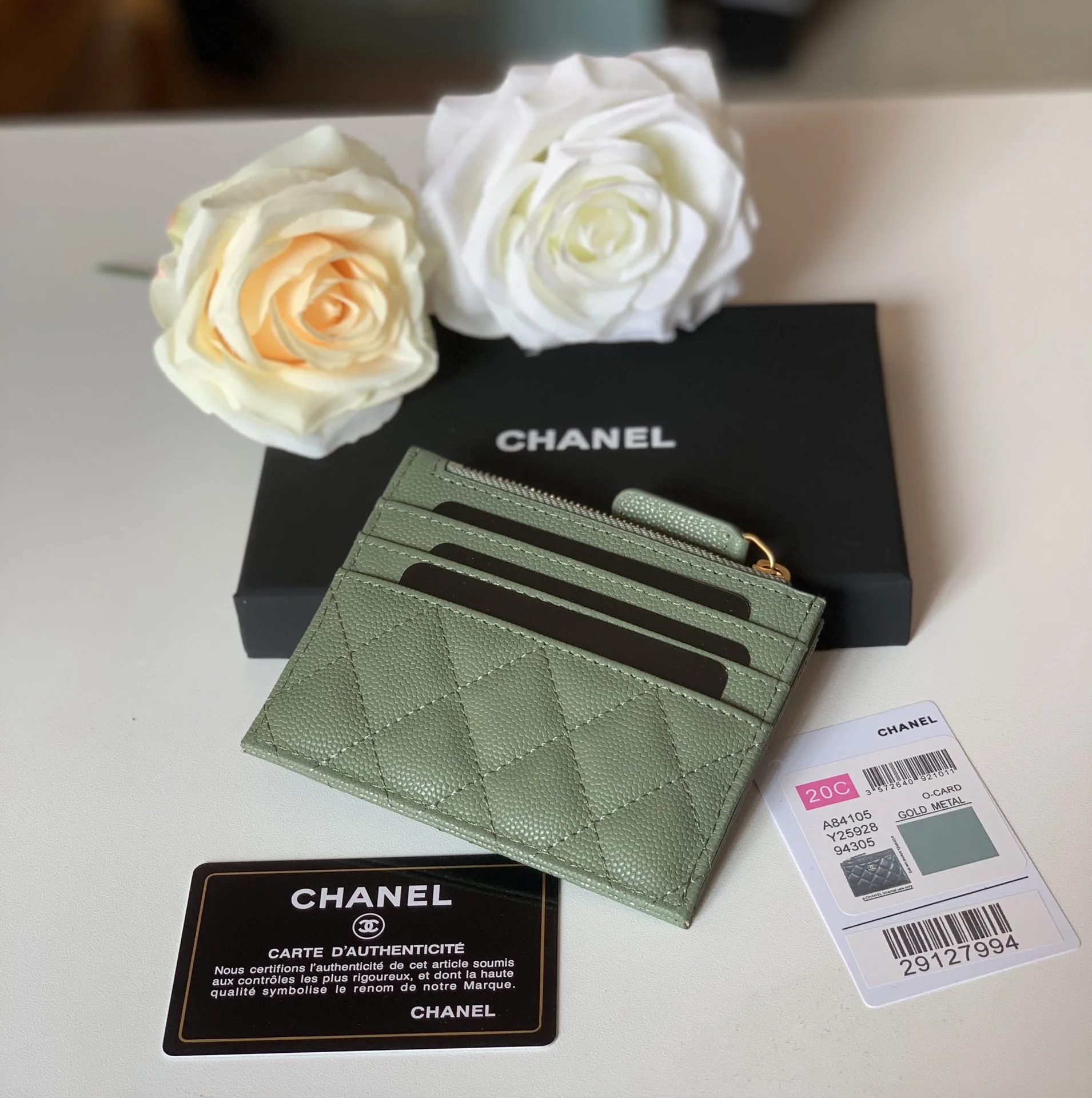 Chanel Flat Card Holder Olive Bag / - Image 3