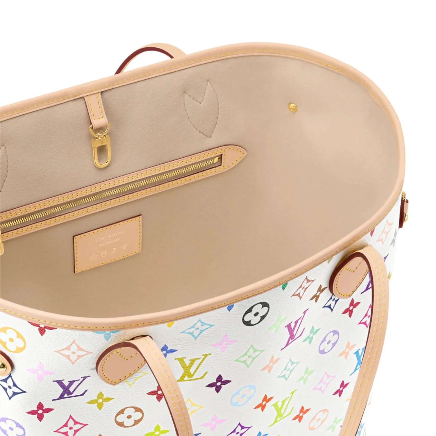 Louis Vuitton LV x TM Neverfull MM Tote Bag / Multicolor Gold Hardware - Image 5