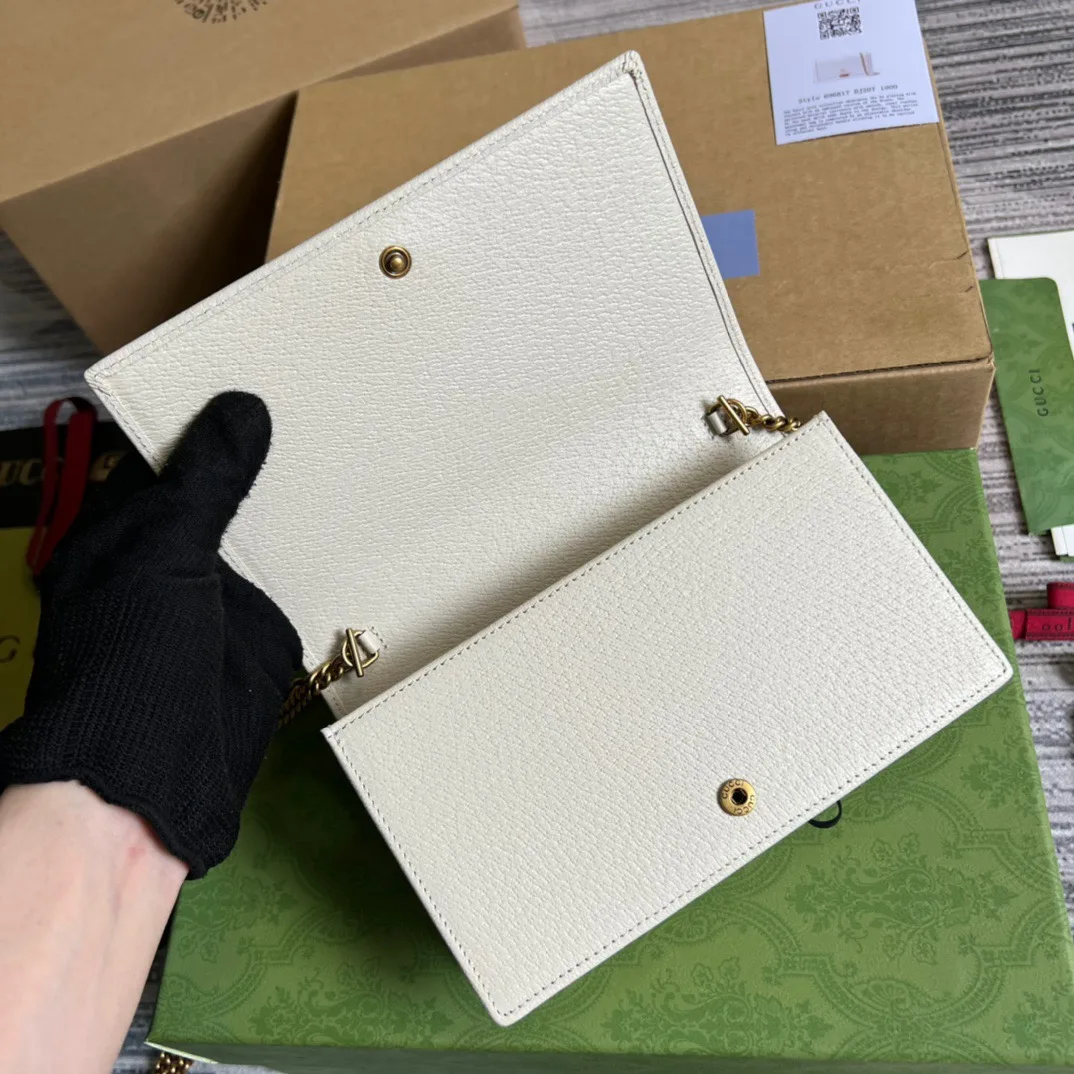 Gucci Diana Mini Bag With Bamboo White , / - Image 6