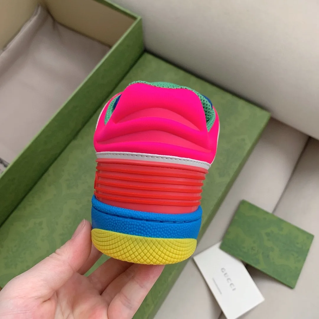Alternative view of Gucci Men’s Basket Sneaker White Pink And Blue