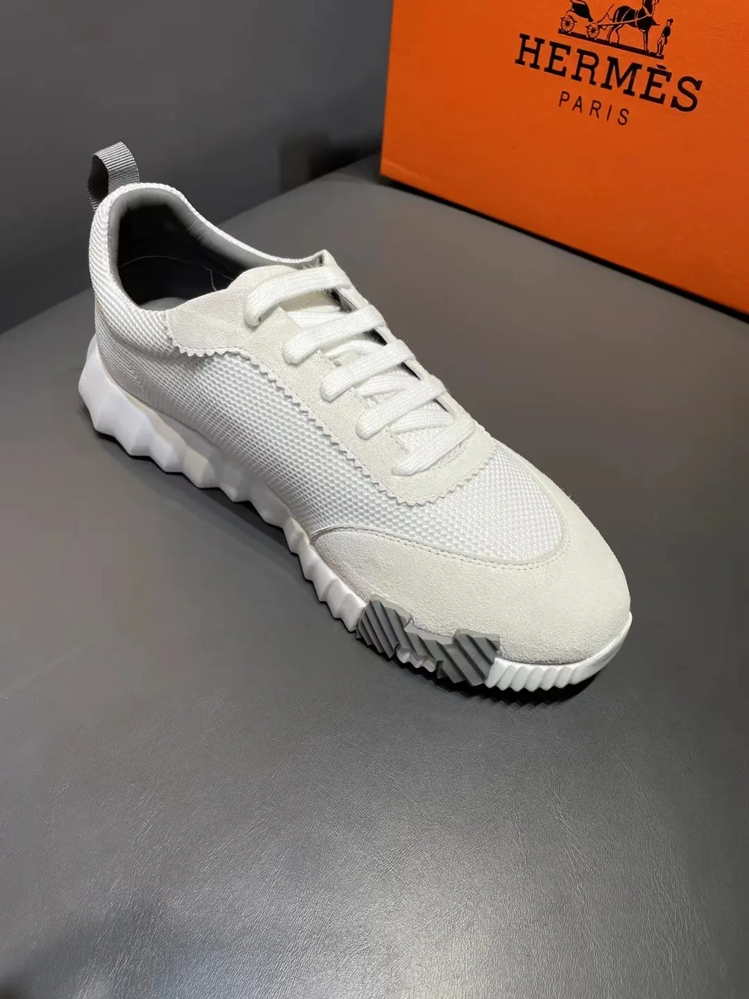 Hermes Bouncing Sneakers White - Image 6