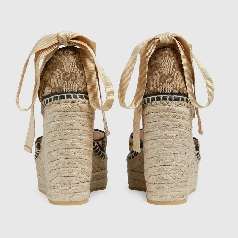 Alternative view of Gucci Women GG Matelasse Platform Espadrille