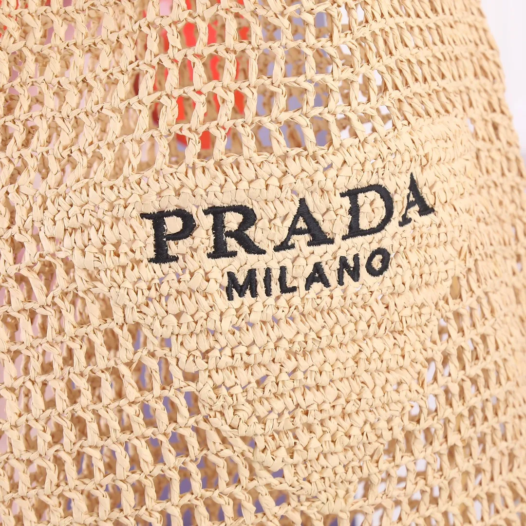 Raffia Tote Bag Beige 1BG424_2A2T_F0018_V_OOO 20 Inches / - Image 5