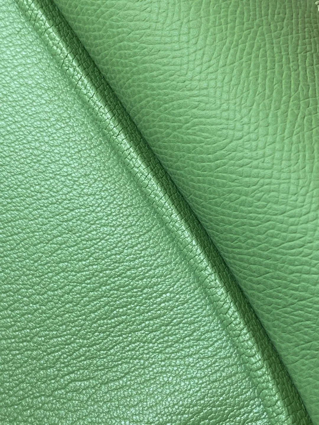 Hermes Birkin Top Handle Bag / Nata Swift Green Silver Hardware - Image 4