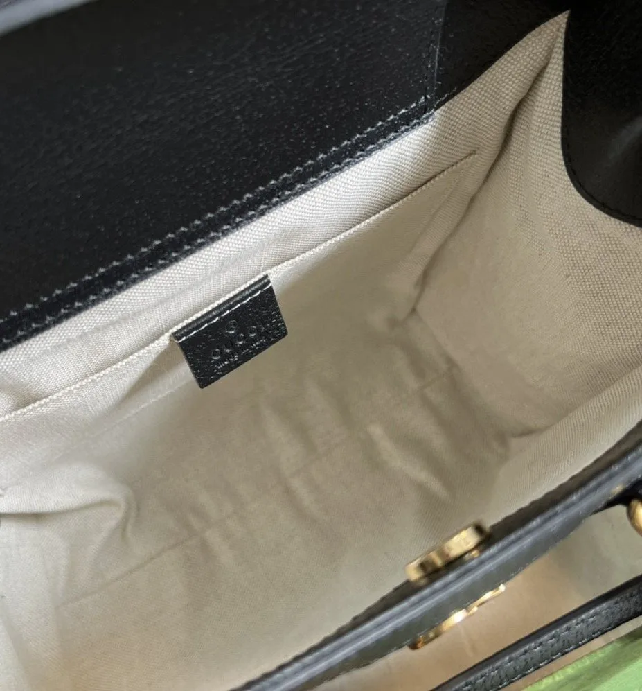 Gucci Diana Small Tote Bag Black / GG - Image 4