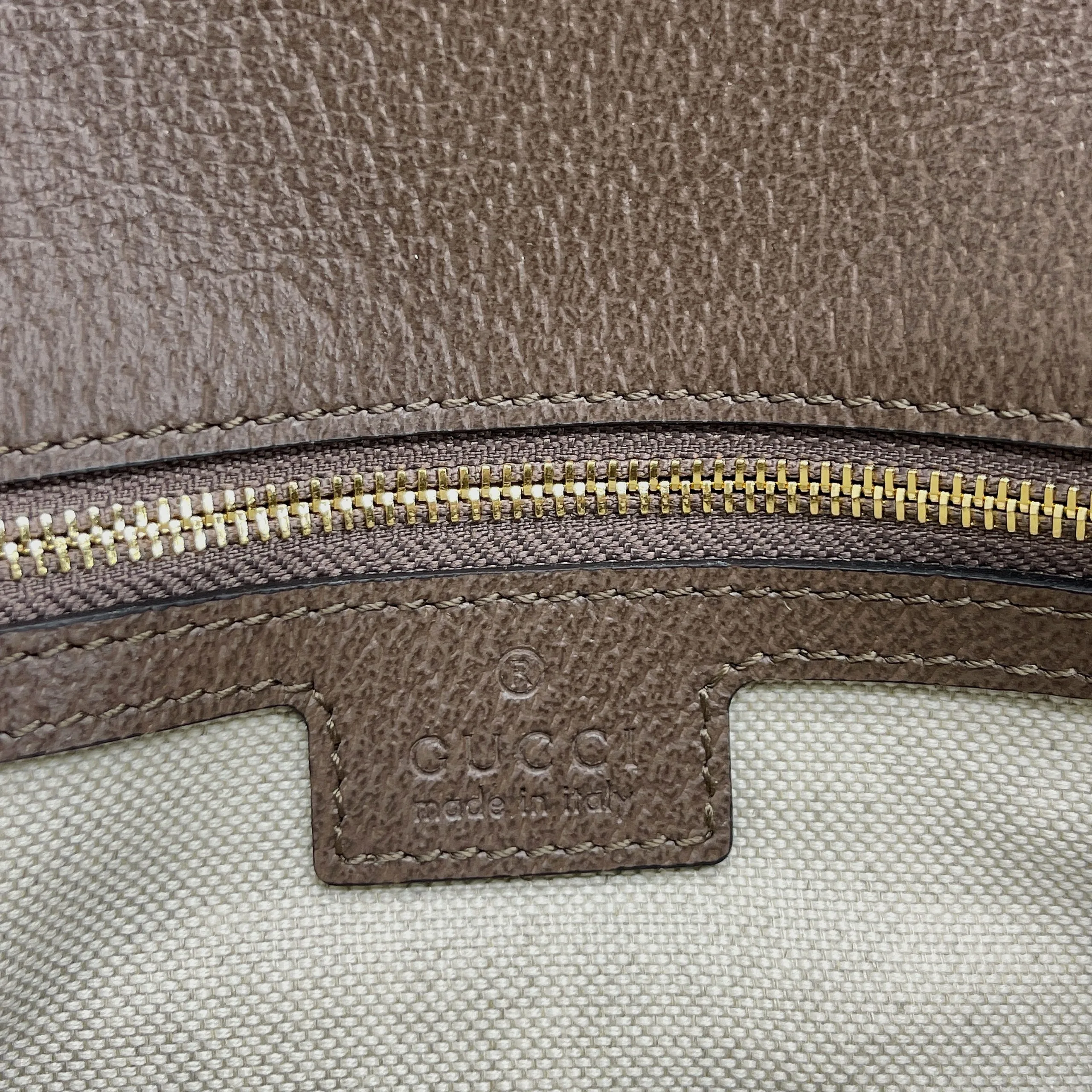 Gucci Blondie Medium Shoulder Bag / Beige/ Ebony GG Supreme Canvas Gold Hardware - Image 15