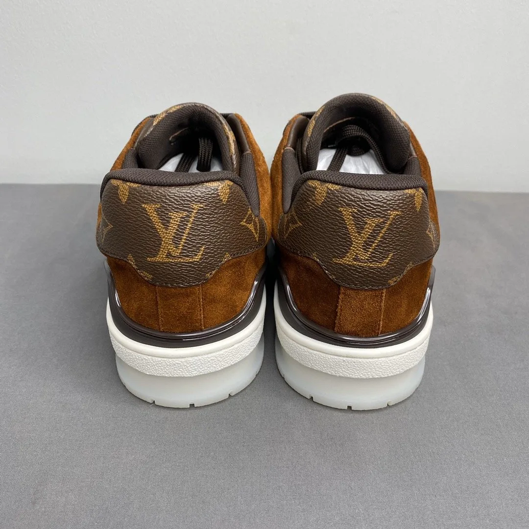 Louis Vuitton Trainer Sneaker Monogram Canvas Brown Virgil Abloh - Image 8