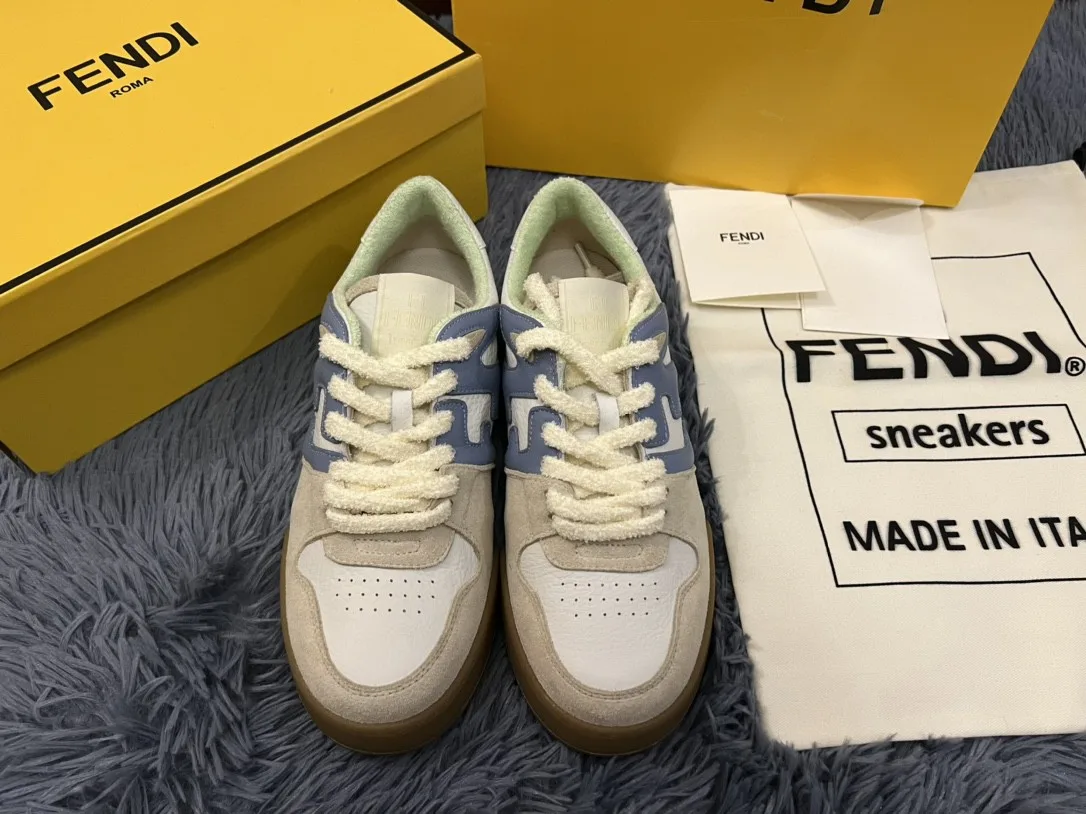 Fendi Match Low Tops Sneakers Grey 7E1493 - Image 7