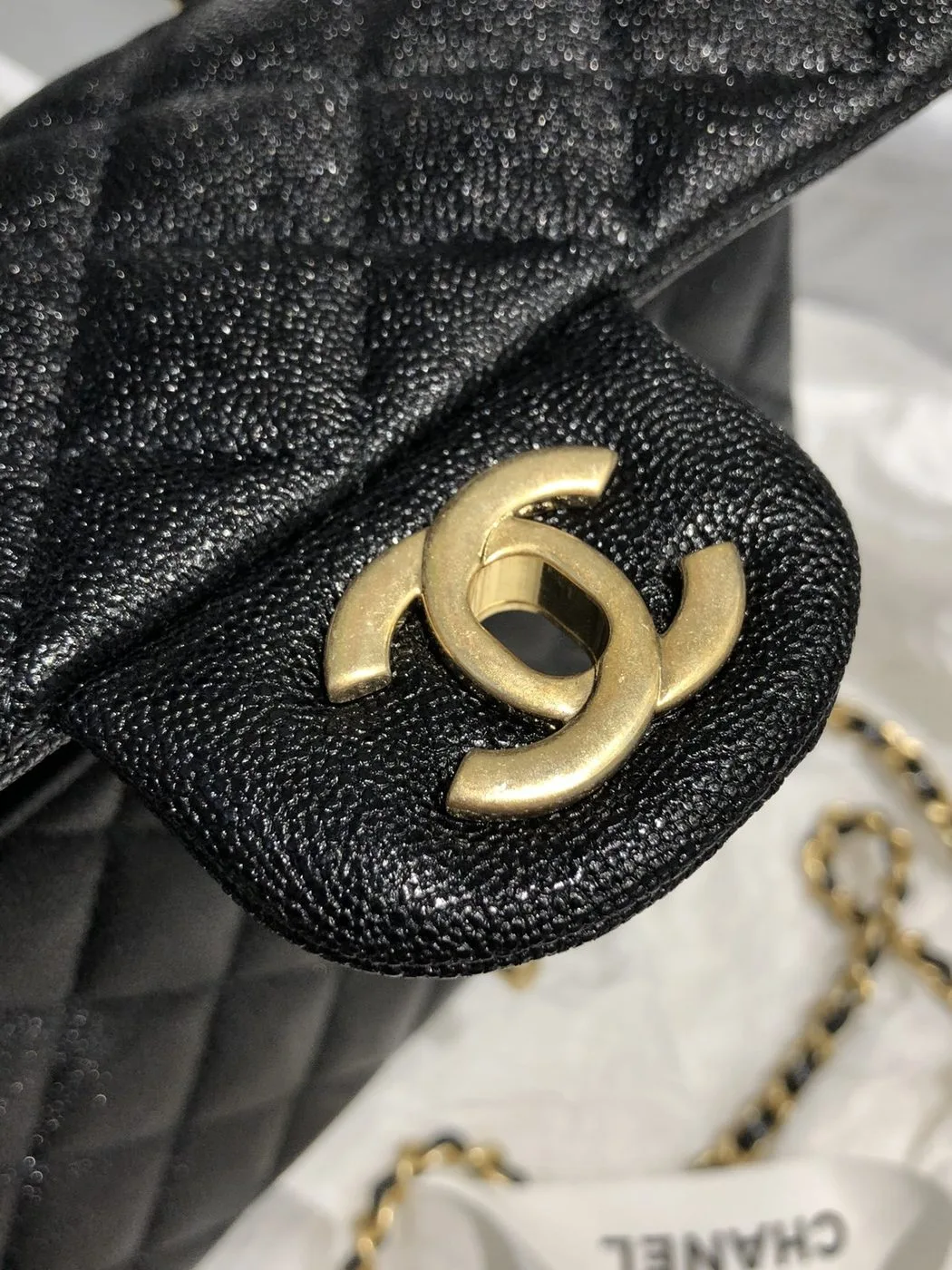 Chanel Mini Flap Bag With Top Handle Black / - Image 5