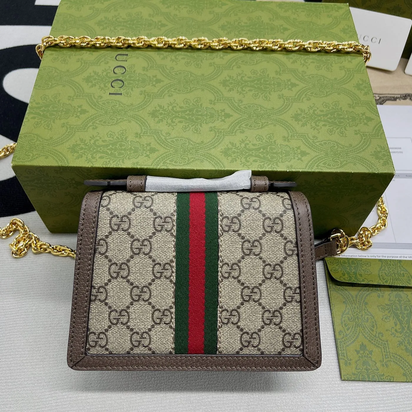 Gucci Ophidia GG Mini Shoulder Bag Beige - Image 3