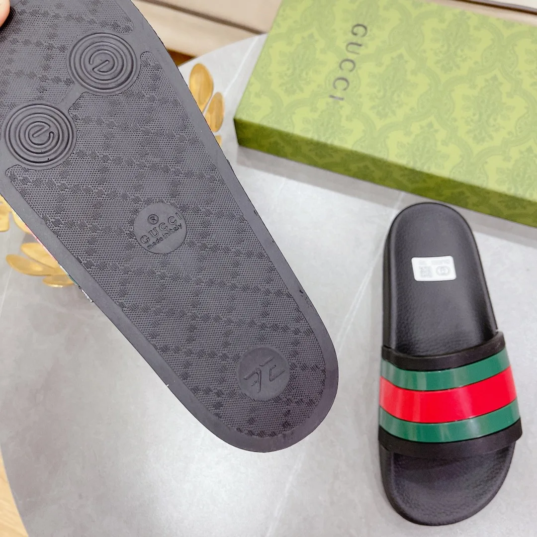 Gucci Women’s Slide Sandal With Web Black - Image 5