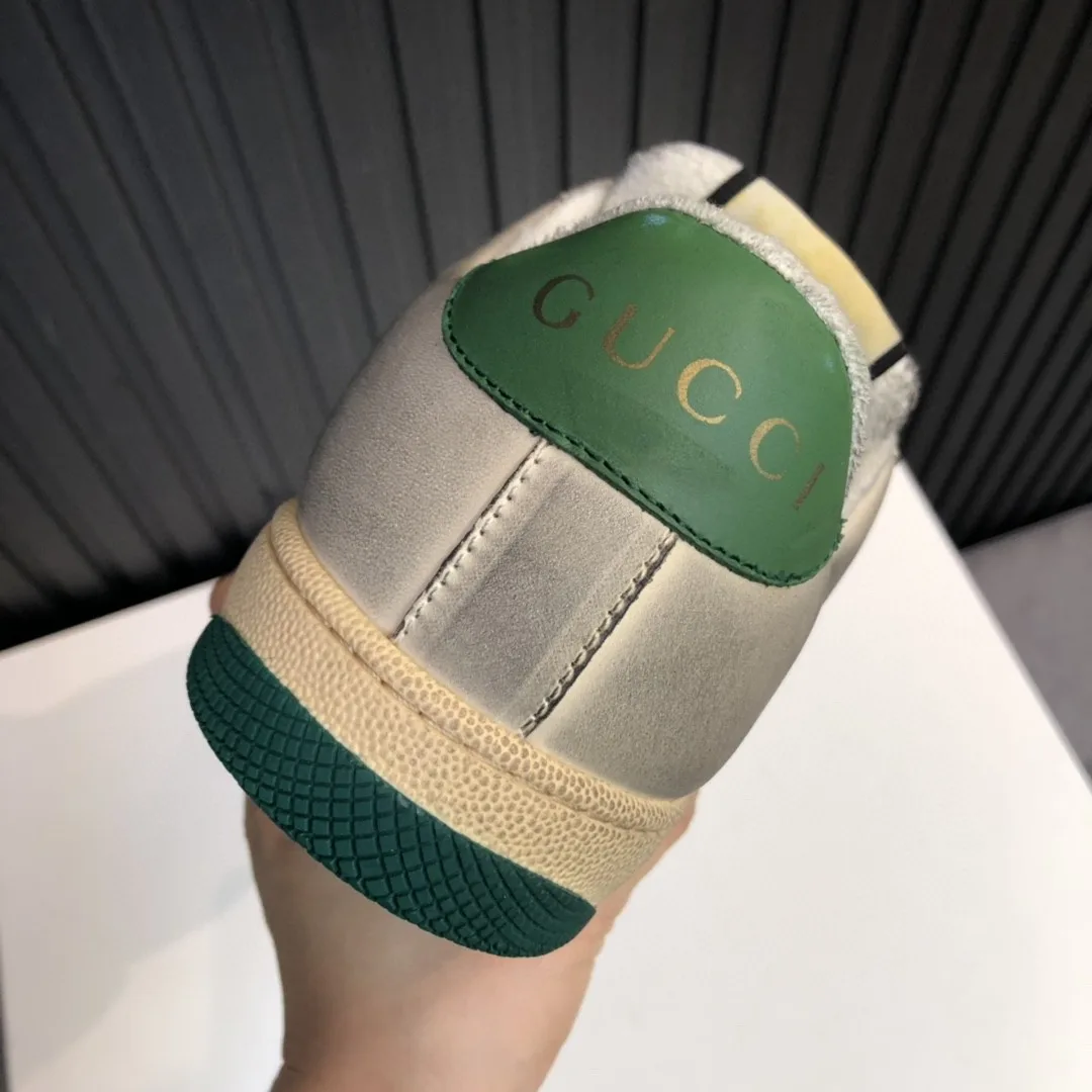 Alternative view of Gucci Women’s GG Screener Distressed Green Orange