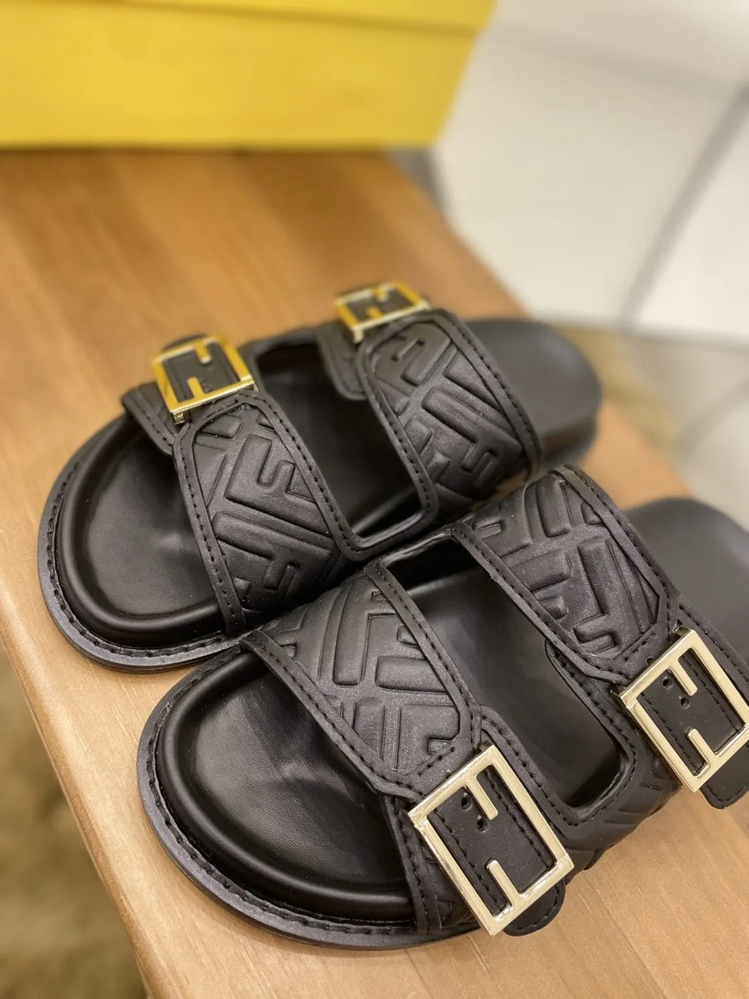 Fendi Feel Slides Black - Image 2