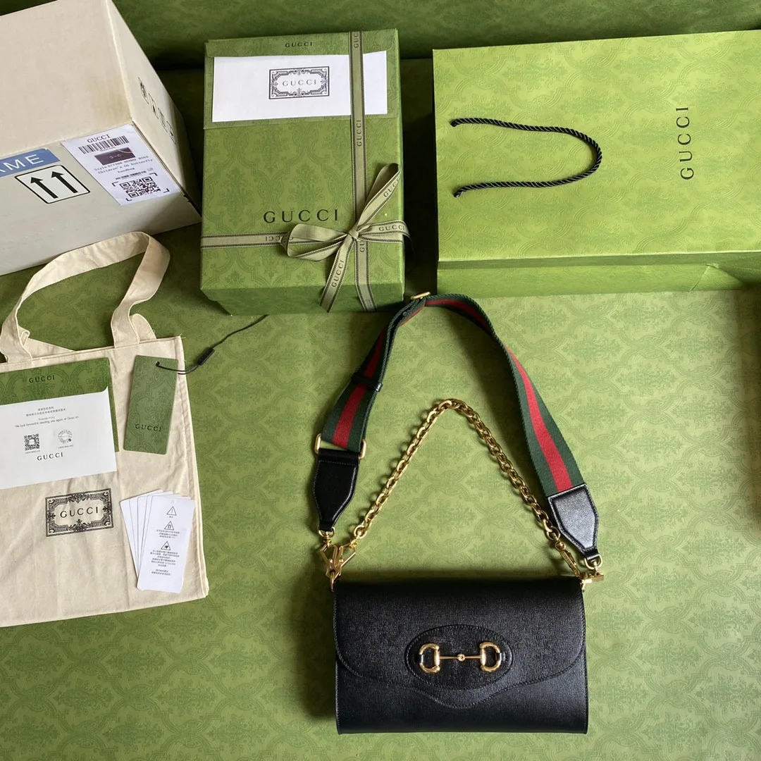 Gucci Horsebit 1955 Small Bag Black / - Image 6