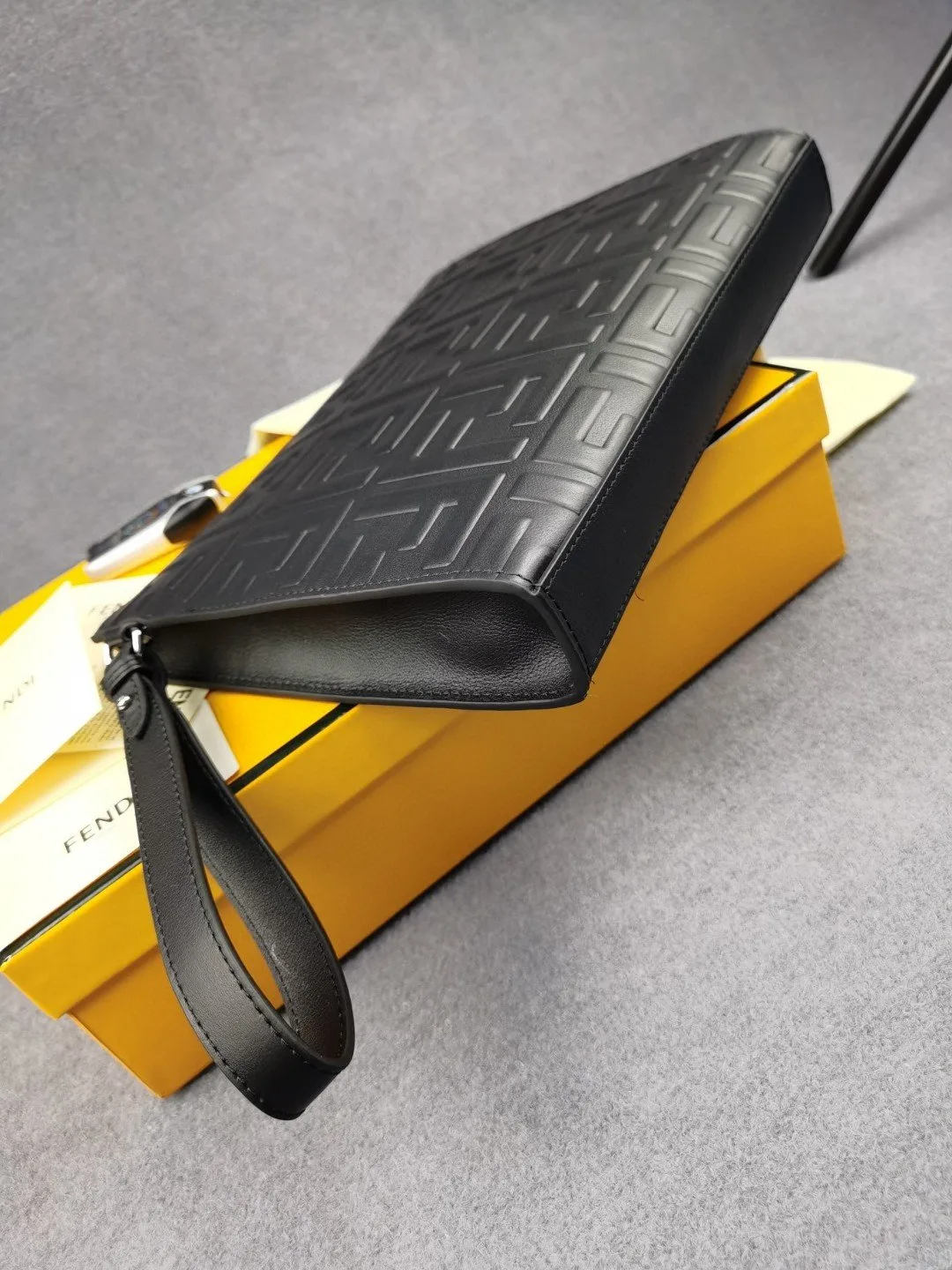 Fendi Flat Pouch Black Nappa Pouch / FF 7VA491A72VF0GXN - Image 4