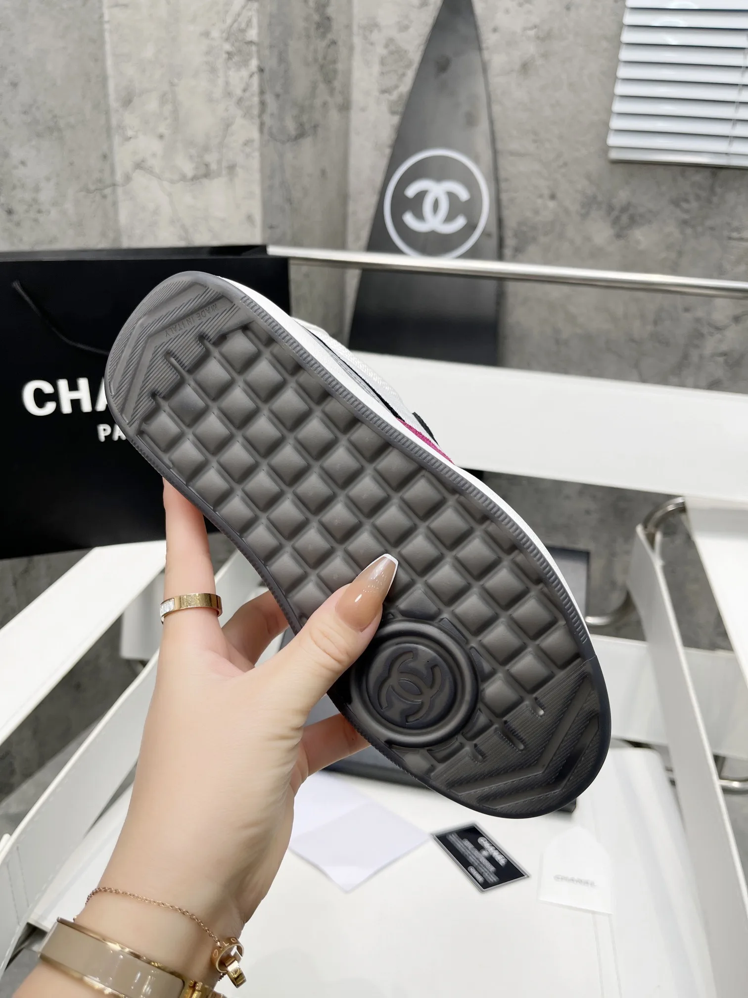 Chanel Sneakers White/Rosy , Shoes - Image 7