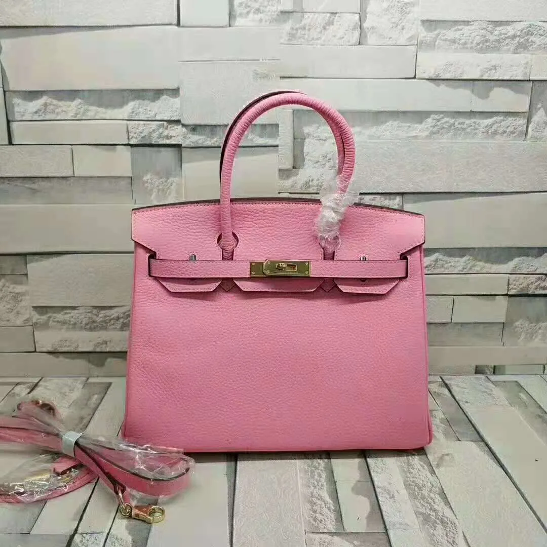 Hermes Birkin Top Handle Bag / Pink Gold Hardware - Image 8