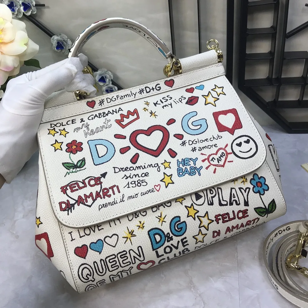 Dolce & Gabbana Medium Sicily Handbag Unique Print Motifs Muticolour / DG - Image 7