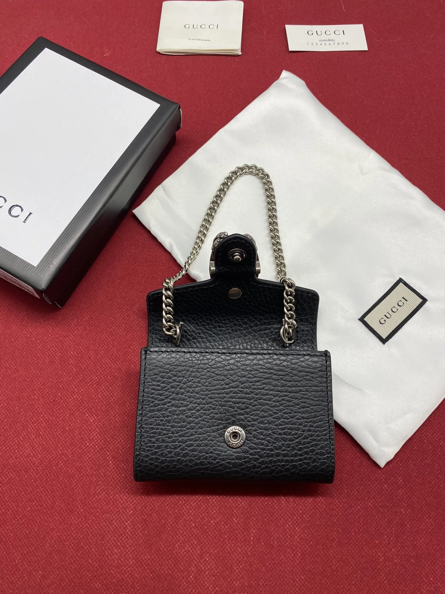 Gucci Dionysus Chain Super Mini Wallet / Black Palladium Hardware - Image 3