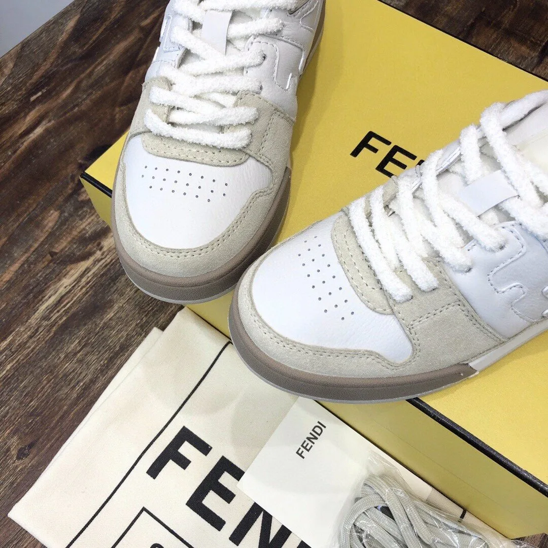 Fendi Match Low Tops Sneakers White 7E1493AHH2F1FHS - Image 7