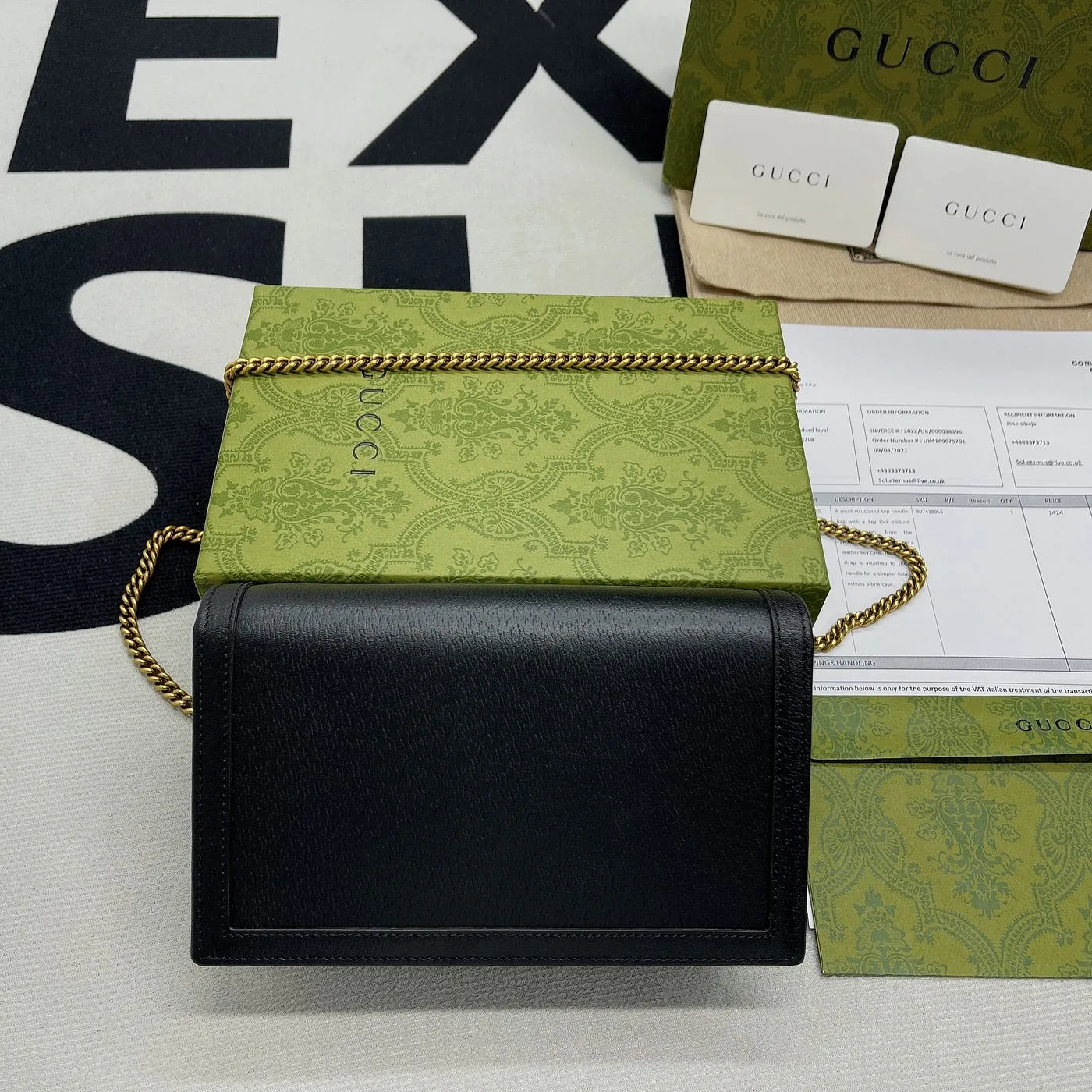 Gucci Diana Mini Bag With Bamboo Black - Image 7