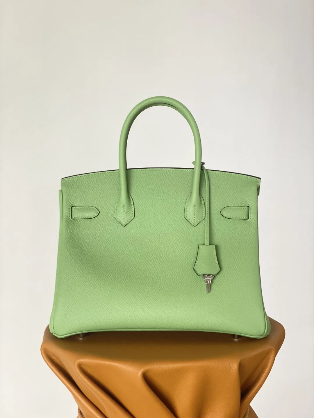 Hermes Birkin Nata Swift Green Silver Toned Hardware / - Image 7