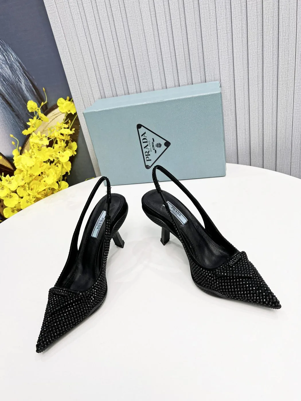 Prada Satin Slingback