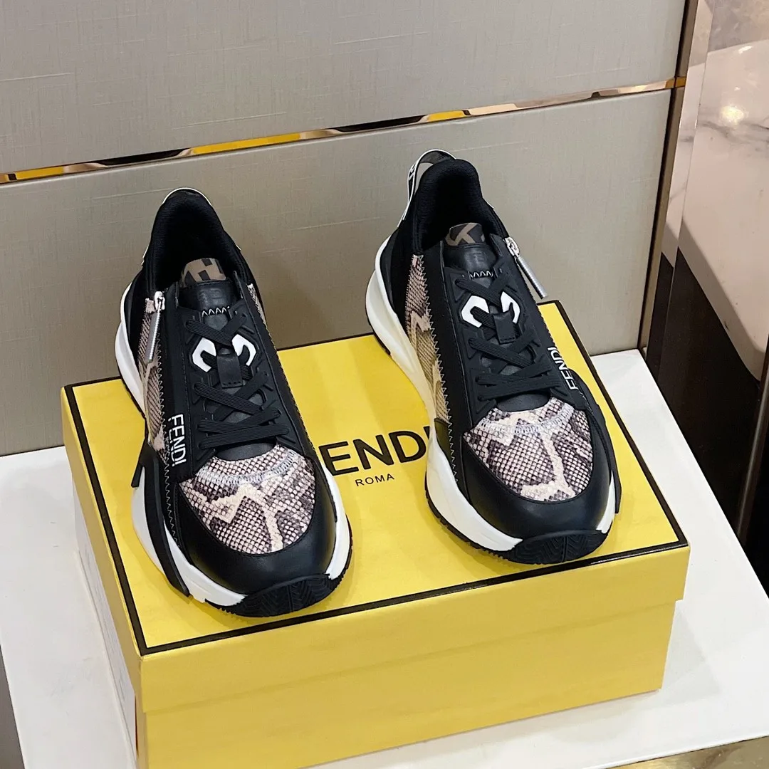 Fendi Flow Sneakers Black - Image 4