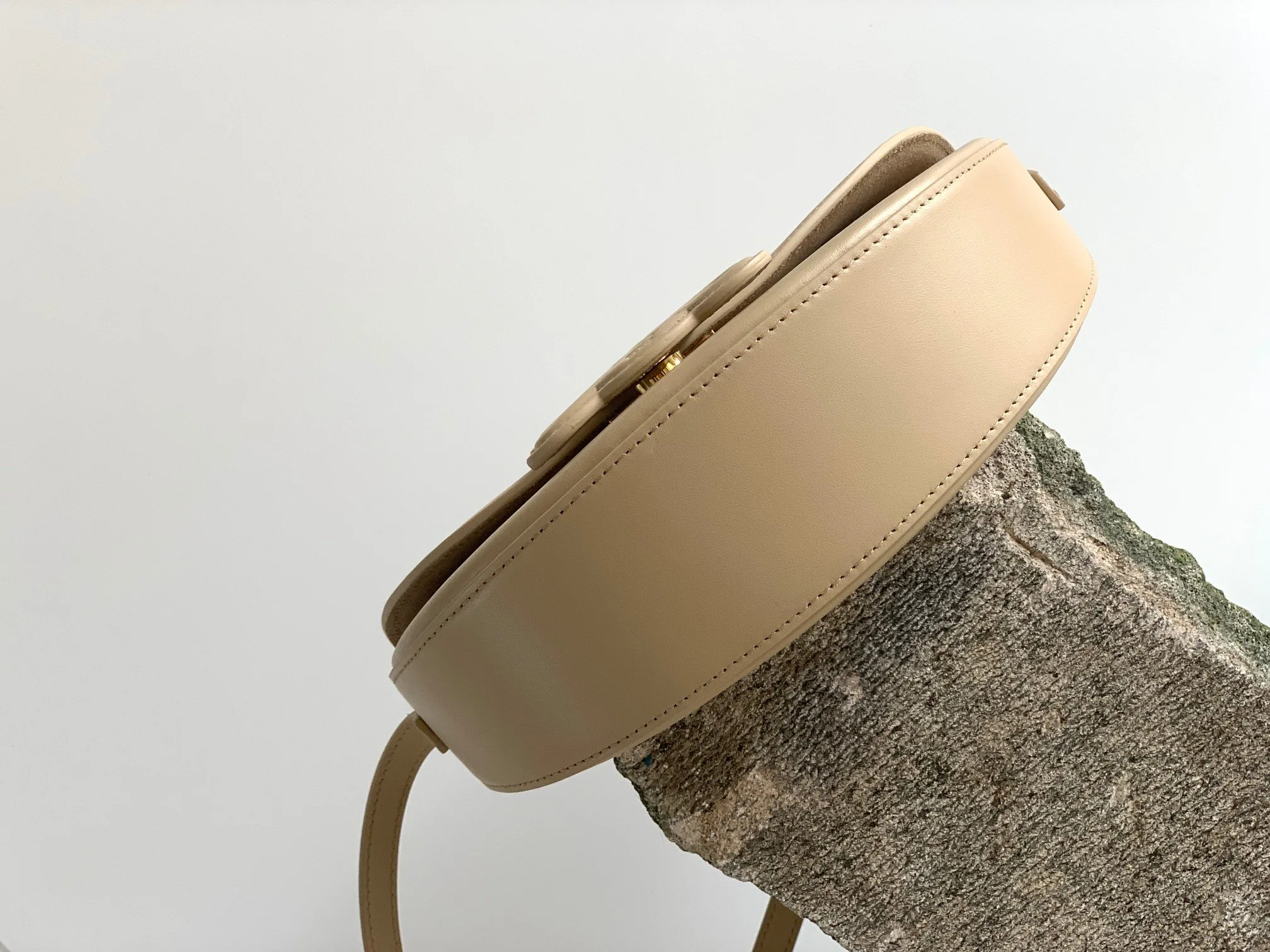 Celine Besace Cuir Triomphe Bag Nude / .03ND - Image 3