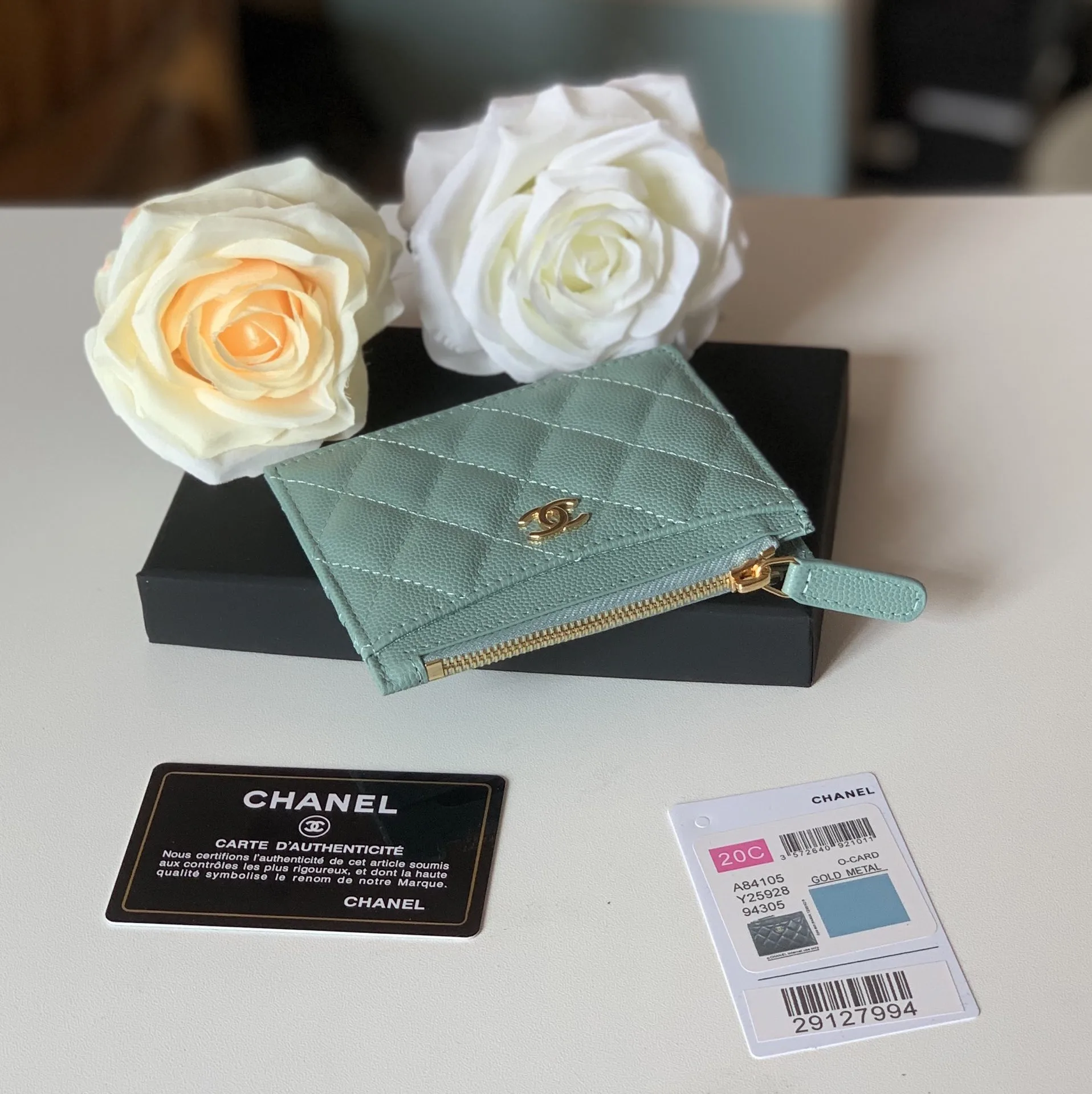Chanel Flat Card Holder Mint Bag / - Image 7